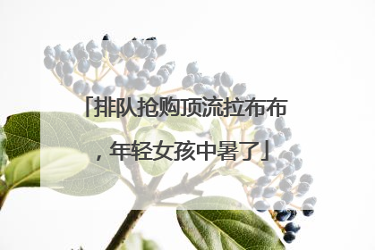 排队抢购顶流拉布布，年轻女孩中暑了