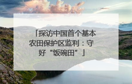 探访中国首个基本农田保护区监利：守好“饭碗田”