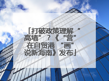 打破政策理解“高墙”？《“营”在自贸港 “画”说新海南》发布
