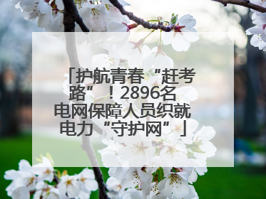 护航青春“赶考路”！2896名电网保障人员织就电力“守护网”