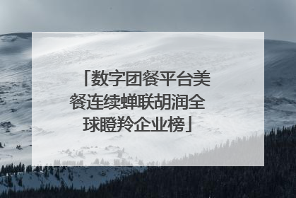 数字团餐平台美餐连续蝉联胡润全球瞪羚企业榜