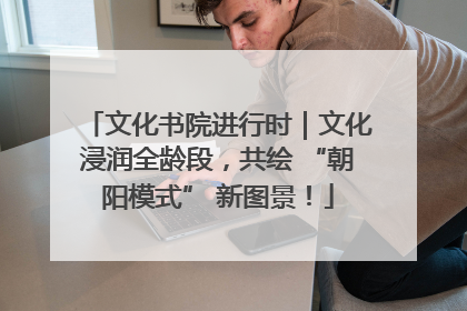 文化书院进行时｜文化浸润全龄段，共绘 “朝阳模式” 新图景！