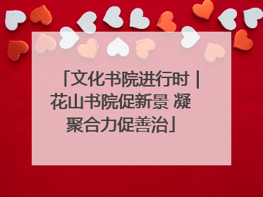 文化书院进行时｜花山书院促新景 凝聚合力促善治