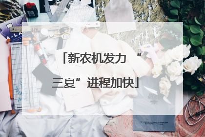 新农机发力 “三夏”进程加快