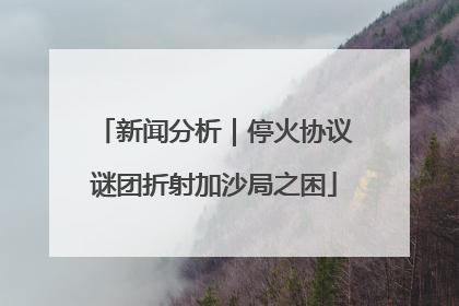 新闻分析｜停火协议谜团折射加沙局之困