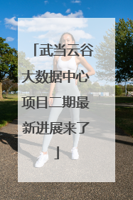武当云谷大数据中心项目二期最新进展来了