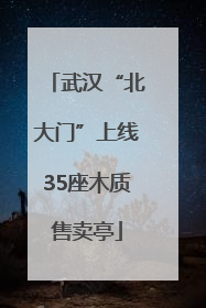 武汉“北大门”上线35座木质售卖亭
