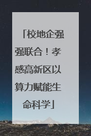 校地企强强联合！孝感高新区以算力赋能生命科学