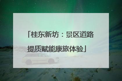 桂东新坊：景区道路提质赋能康旅体验