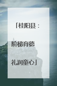 桂阳县：阶梯育德 礼润童心