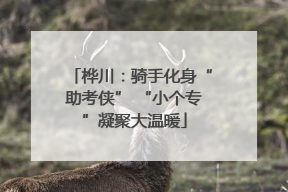 桦川：骑手化身“助考侠” “小个专”凝聚大温暖