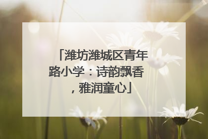 潍坊潍城区青年路小学：诗韵飘香，雅润童心