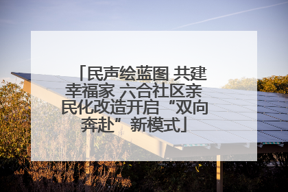 民声绘蓝图 共建幸福家 六合社区亲民化改造开启“双向奔赴”新模式