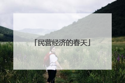 民营经济的春天