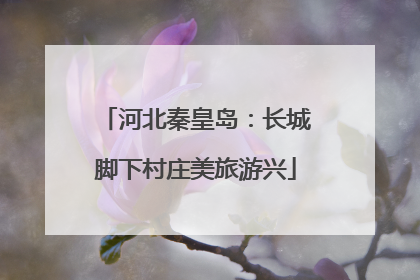 河北秦皇岛：长城脚下村庄美旅游兴