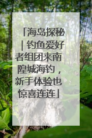 海岛探秘｜钓鱼爱好者组团来南隍城海钓，新手体验也惊喜连连