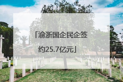 渝浙国企民企签约25.7亿元
