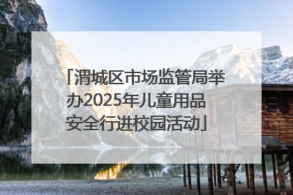 渭城区市场监管局举办2025年儿童用品安全行进校园活动