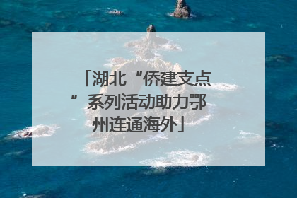 湖北“侨建支点”系列活动助力鄂州连通海外