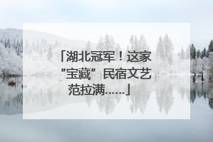 湖北冠军！这家“宝藏”民宿文艺范拉满……