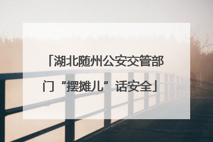 湖北随州公安交管部门“摆摊儿”话安全