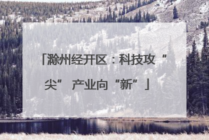 滁州经开区：科技攻“尖” 产业向“新”
