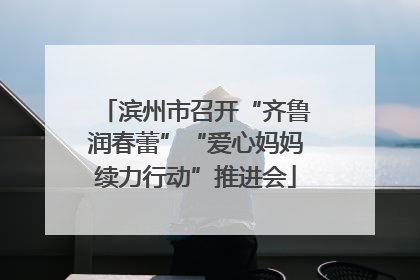 滨州市召开“齐鲁润春蕾”“爱心妈妈续力行动”推进会