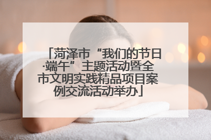菏泽市“我们的节日·端午”主题活动暨全市文明实践精品项目案例交流活动举办