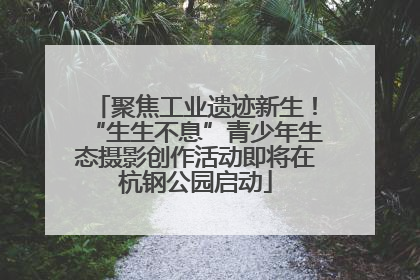 聚焦工业遗迹新生！“生生不息”青少年生态摄影创作活动即将在杭钢公园启动