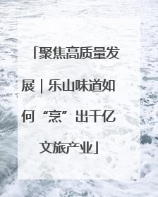 聚焦高质量发展｜乐山味道如何“烹”出千亿文旅产业