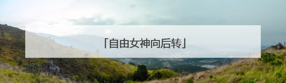 自由女神向后转