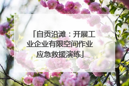 自贡沿滩：开展工业企业有限空间作业应急救援演练