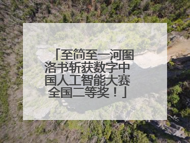 至简至一河图洛书斩获数字中国人工智能大赛全国二等奖！