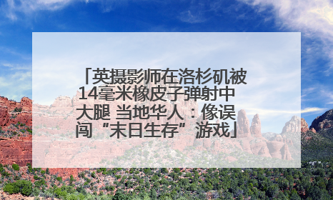 英摄影师在洛杉矶被14毫米橡皮子弹射中大腿 当地华人：像误闯“末日生存”游戏