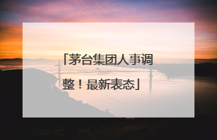 茅台集团人事调整！最新表态