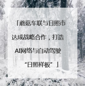蘑菇车联与日照市达成战略合作，打造AI网络与自动驾驶“日照样板”