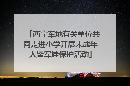 西宁军地有关单位共同走进小学开展未成年人暨军娃保护活动