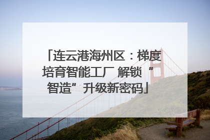 连云港海州区：梯度培育智能工厂 解锁“智造”升级新密码
