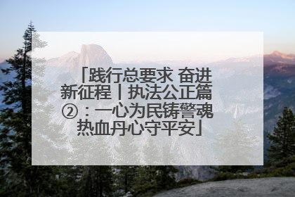 践行总要求 奋进新征程丨执法公正篇②：一心为民铸警魂 热血丹心守平安