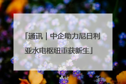 通讯｜中企助力尼日利亚水电枢纽重获新生