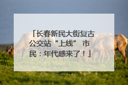 长春新民大街复古公交站“上线” 市民：年代感来了！