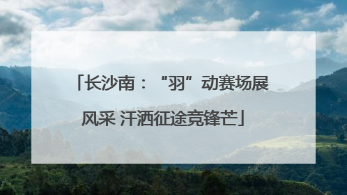 长沙南：“羽”动赛场展风采 汗洒征途竞锋芒