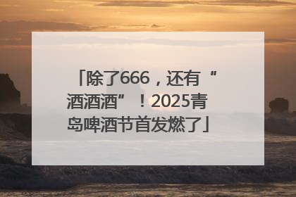 除了666，还有“酒酒酒”！2025青岛啤酒节首发燃了