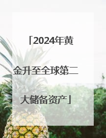 2024年黄金升至全球第二大储备资产