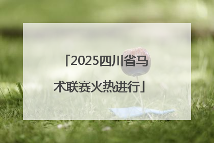 2025四川省马术联赛火热进行