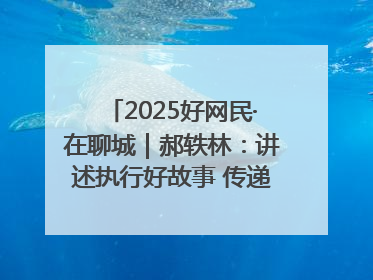2025好网民·在聊城｜郝轶林：讲述执行好故事 传递司法正能量