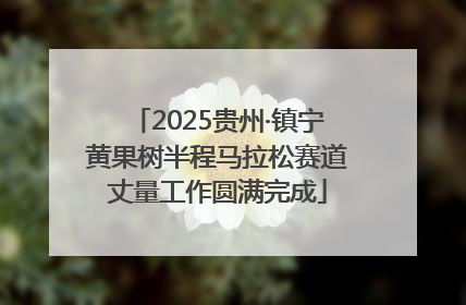 2025贵州·镇宁黄果树半程马拉松赛道丈量工作圆满完成