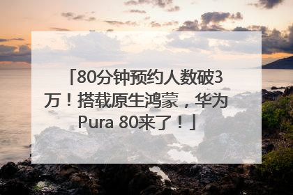 80分钟预约人数破3万！搭载原生鸿蒙，华为Pura 80来了！