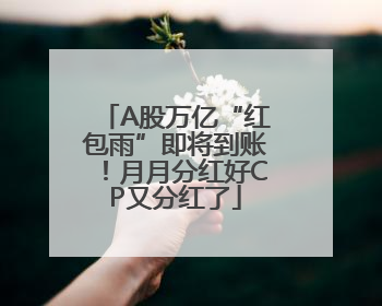 A股万亿“红包雨”即将到账！月月分红好CP又分红了