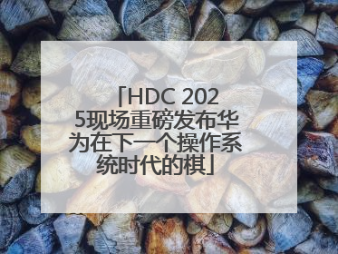 HDC 2025现场重磅发布华为在下一个操作系统时代的棋